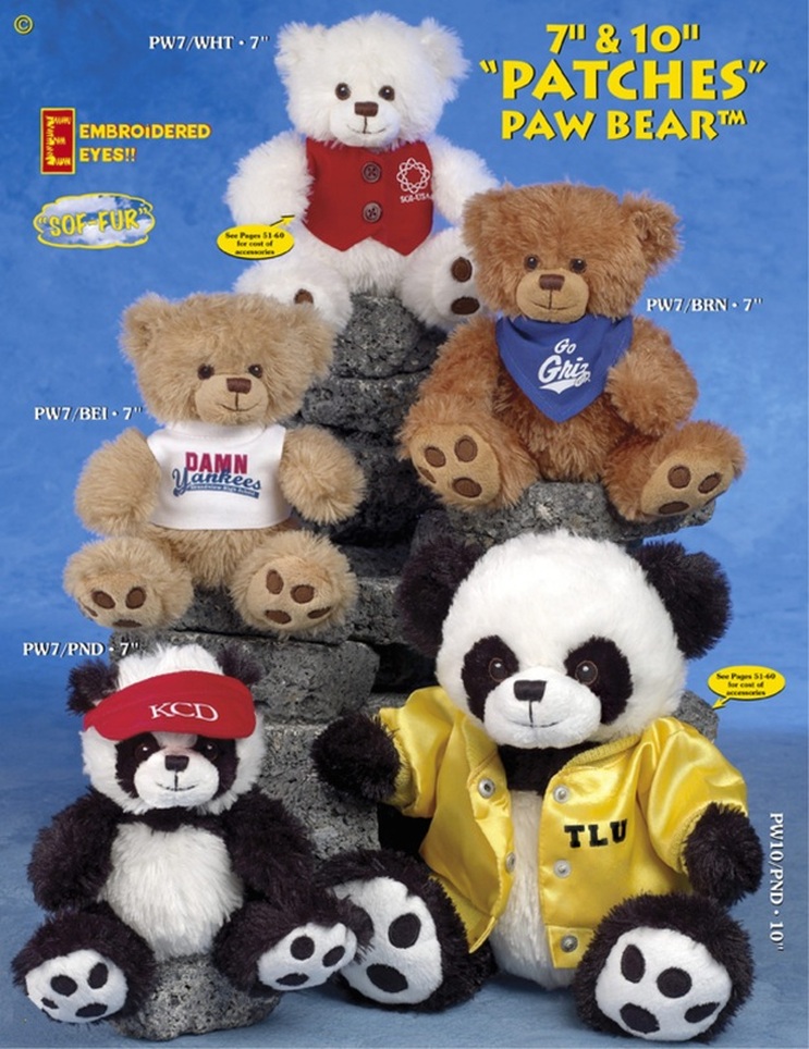 Build a Bear 15 Brown Tan Teddy Bear BAB Paw Patch & Patch Eyes 2019 #21A